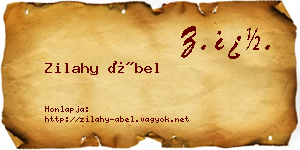 Zilahy Ábel névjegykártya